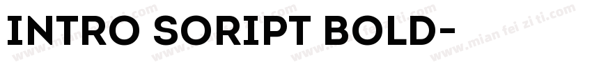 intro soript bold字体转换